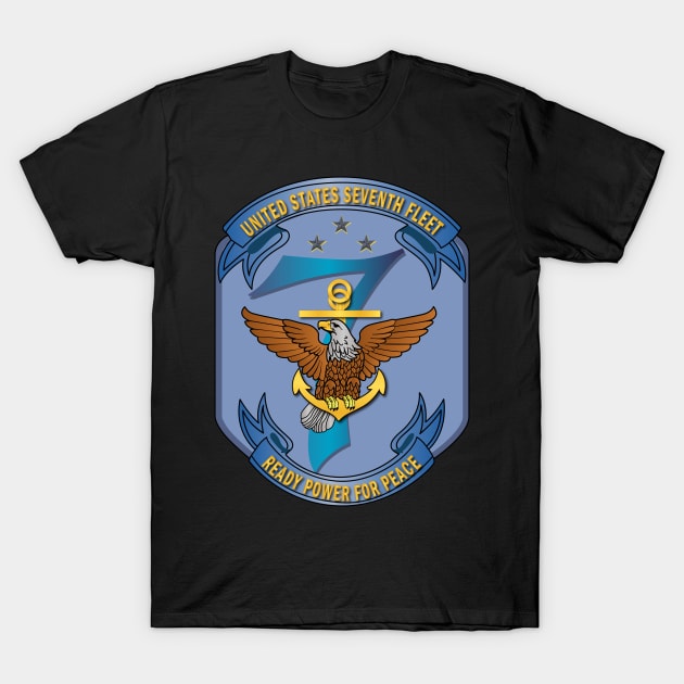 Navy - Seventh Fleet wo Txt T-Shirt by twix123844